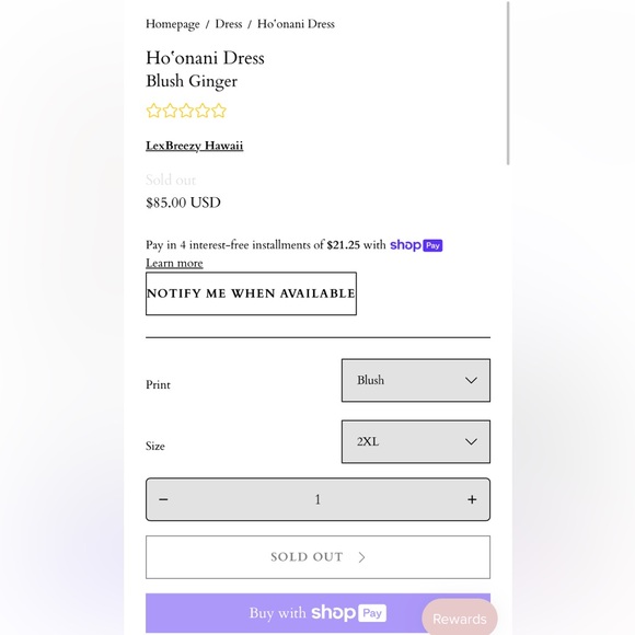 ❌❌ SOLD 〽️ ❌❌Lexbreezy Hawaii 🌺 Ho’onani Dress NWT - Picture 3 of 16